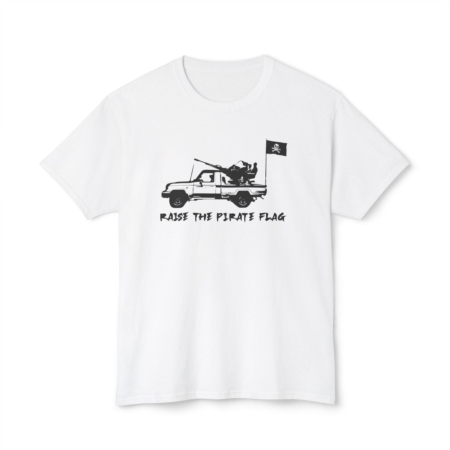 Raise the pirate flag Black -- USA-grown cotton
